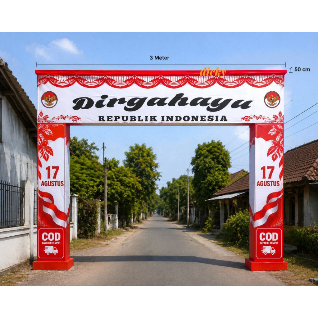 Bendera Lespang Gapura Dirgahayu