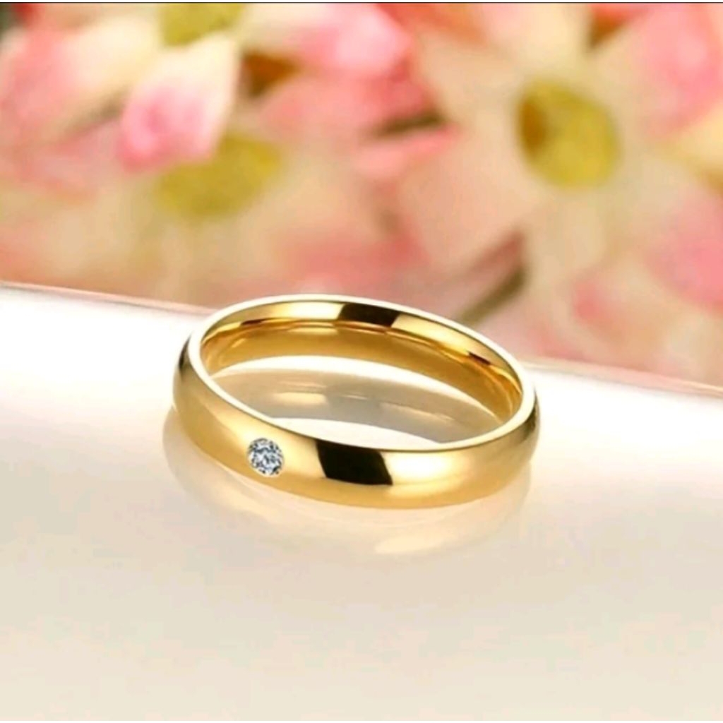 cincin koin logam titanium