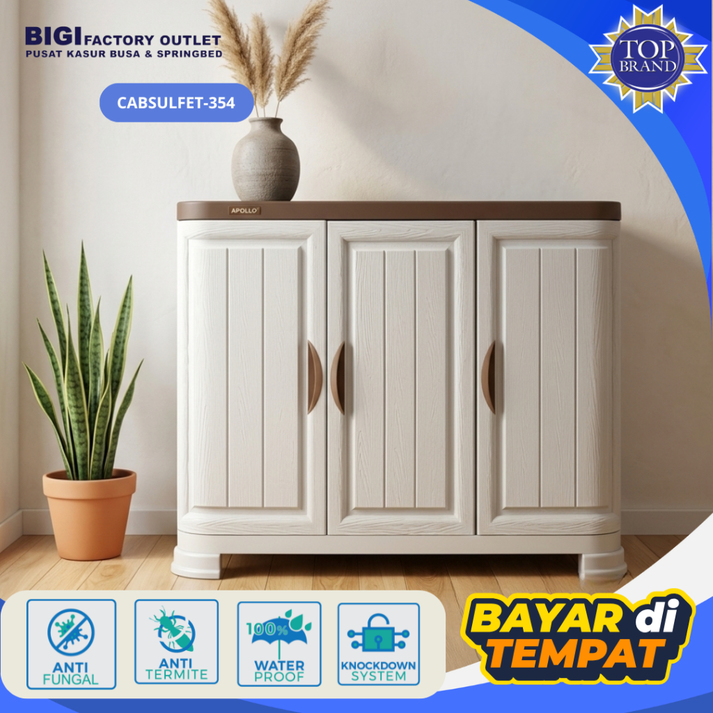 Bufet TV Plastik / Meja Serba Guna /Cabinet Jumbo / Meja Konsol / Meja Dinding / Meja Hias / Meja TV