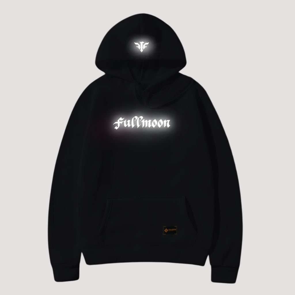 Hoodie Reflective Fullmoon Unisex dengan Bahan Fleece Tebal dan Nyaman