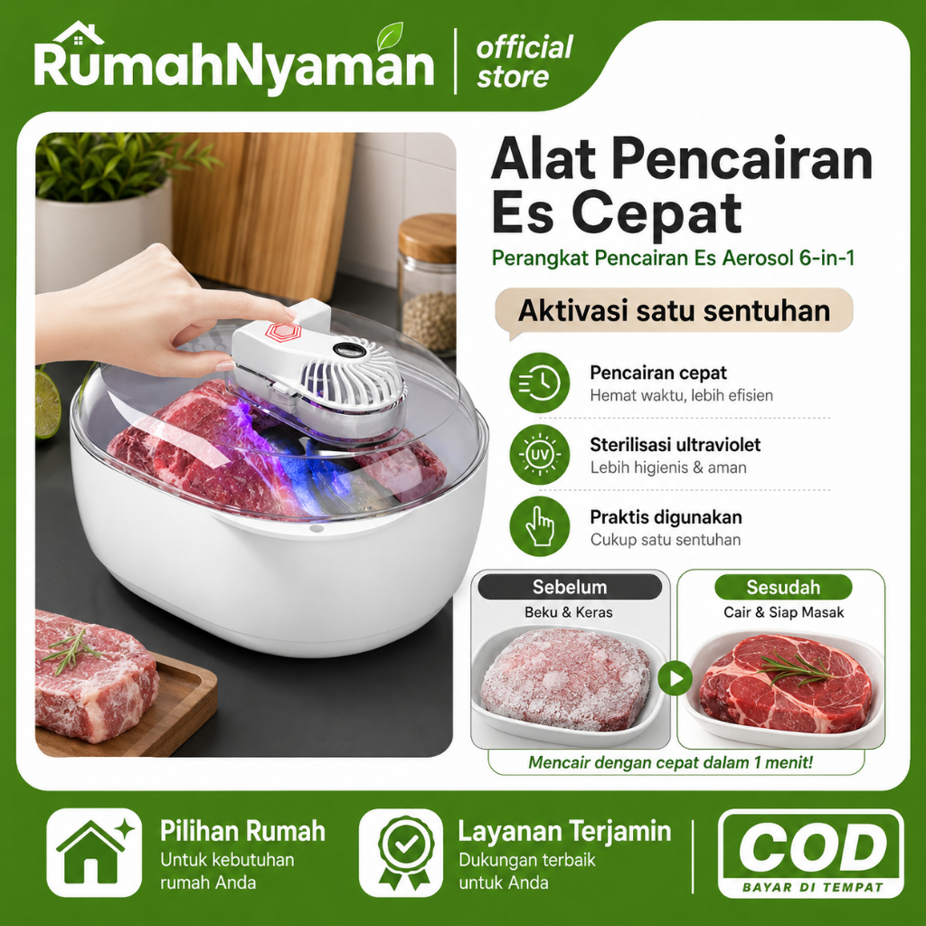 Rumah Artefak Pencairan 6-In-1/Pencairan Daging Steak Konduktor Panas/Pelat Pencairan Rumah Tangga C