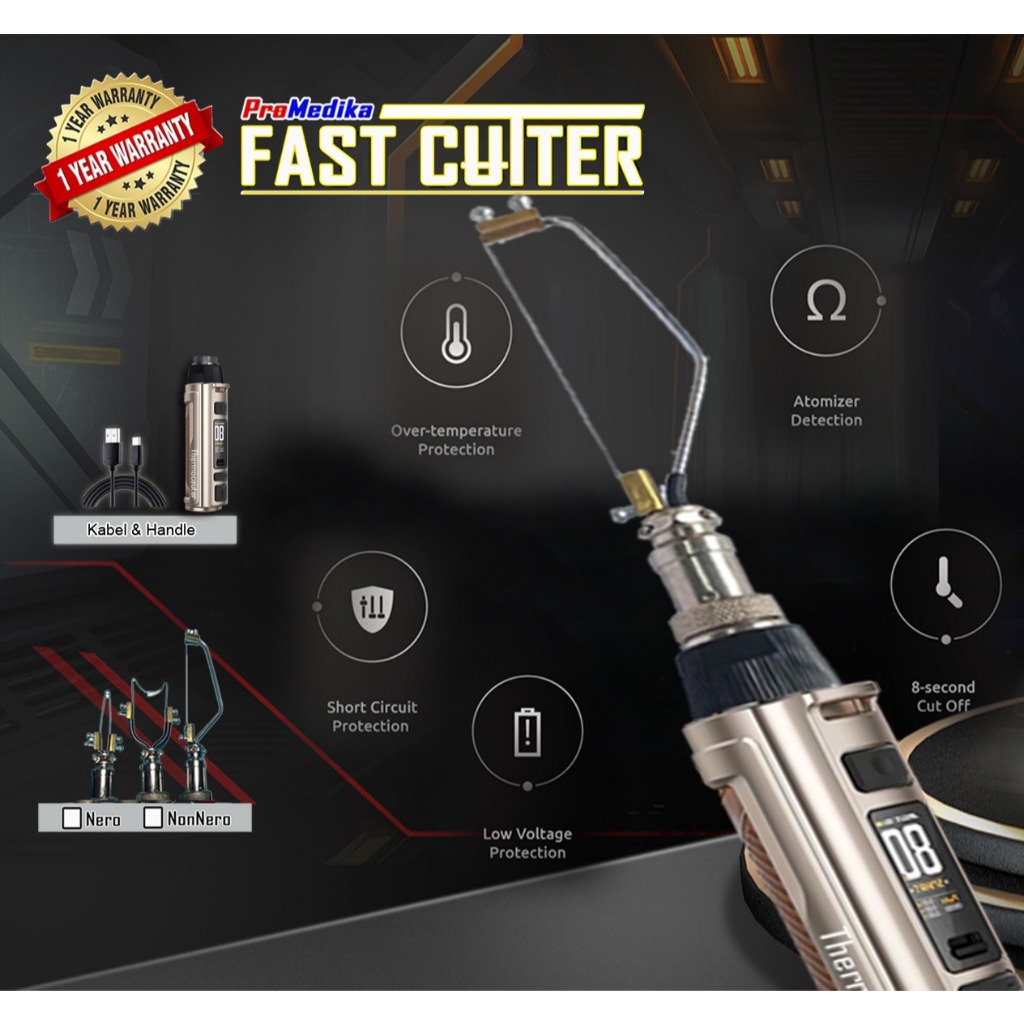 Thermocutter Laser Khitan Sunat Portable Layar LED FASTCUTTER /Alat Khitan Sunat Leser Thermocauter 