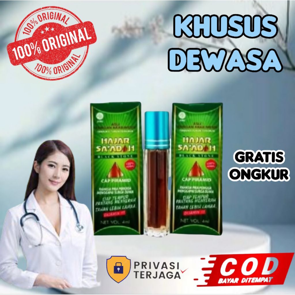 Minyak Hajar Saadah oles pria asli 100% original