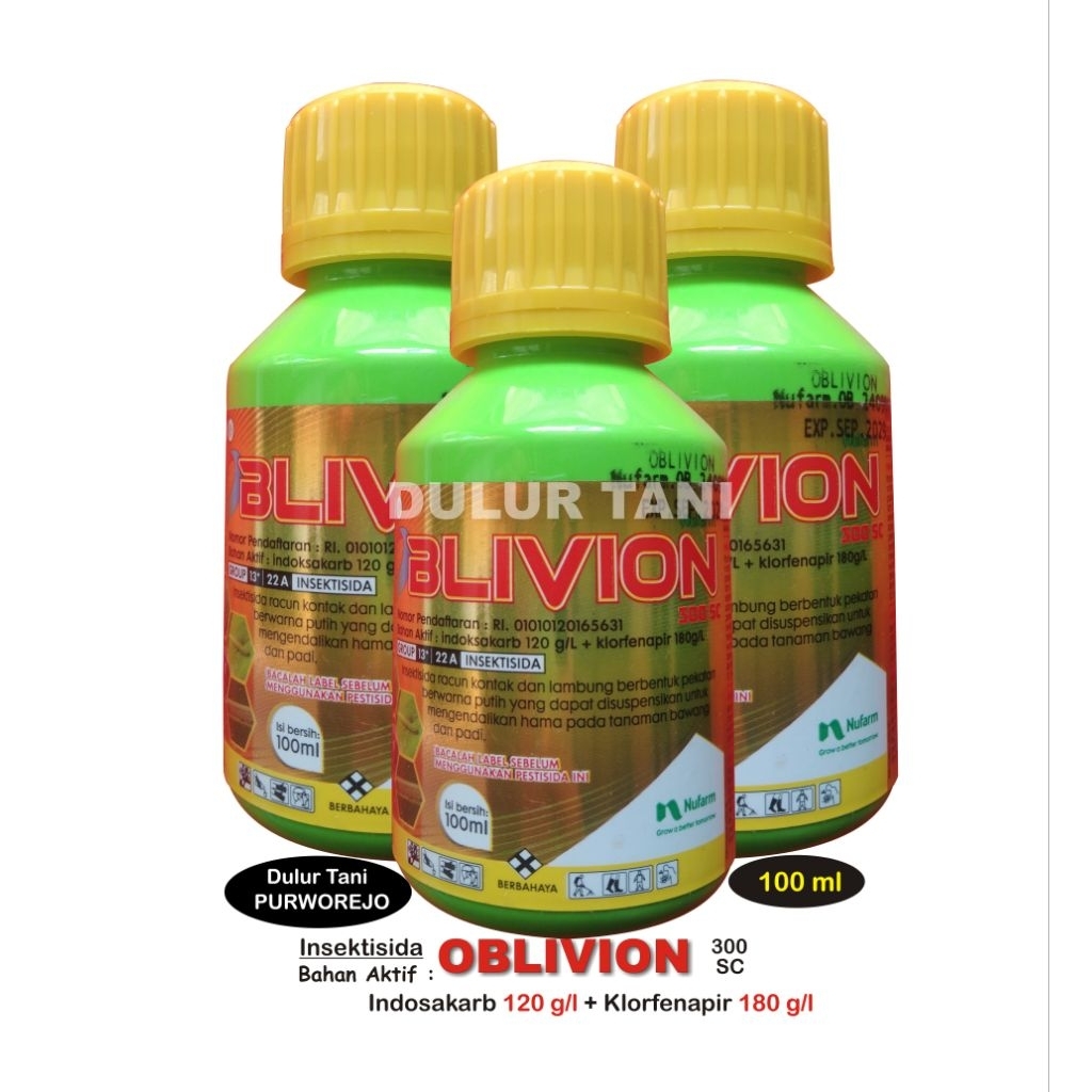 Insektisida OBLIVION 100 ml Indosakarb + Klorfenapir 300SC