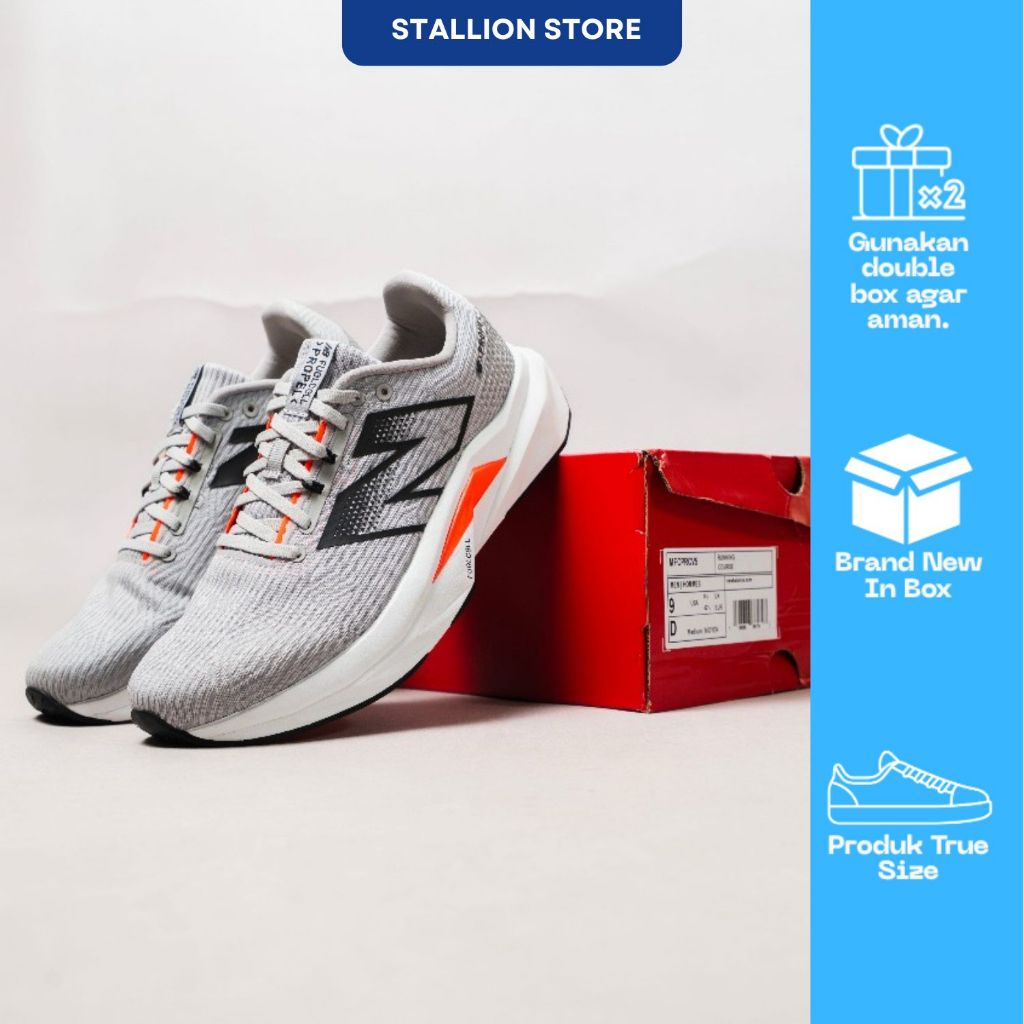 Sepatu Lari / Sepatu Running / FUELCELL PROPEL - GREY WHITE BLACK RED