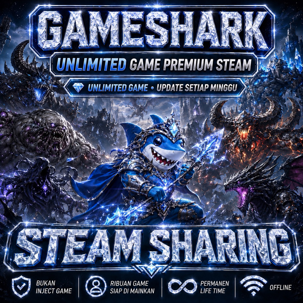 AKUN STEAM SHARING UNLIMITED GAME PREMIUM PC | RIBUAN GAME | UPDATE MINGGUAN