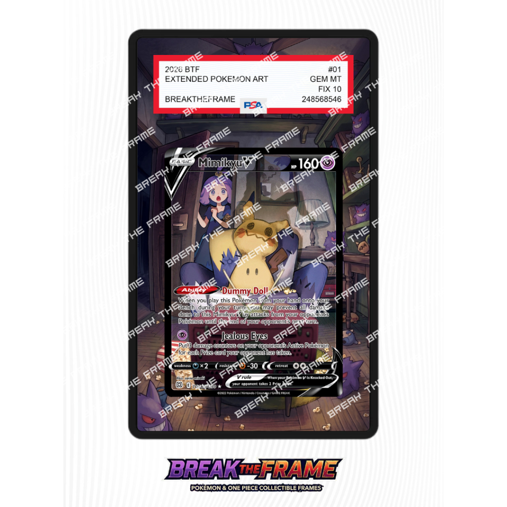 Mimikyu V - Brilliant Star #TG16 - Extended Art Pokemon TCG for Slab Guard / Slab Sleeve