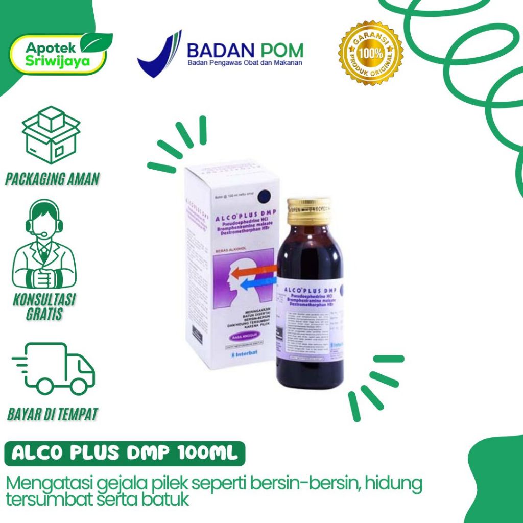 ALCO FLU + BATUK SIRUP 100 ML (ALCO PLUS DMP)