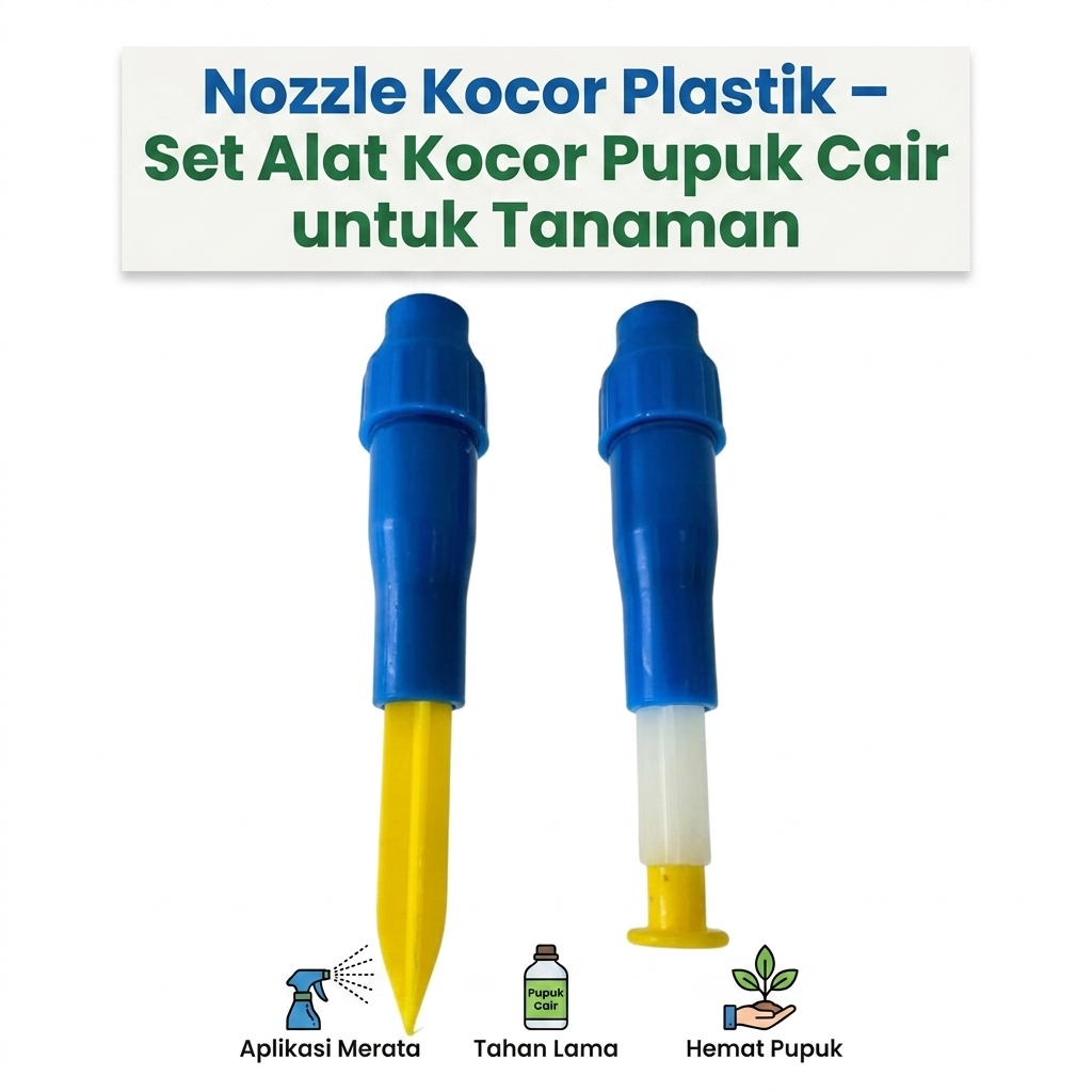 Nozzle Kocor Plastik – Set Alat Kocor Pupuk Cair untuk Tanaman