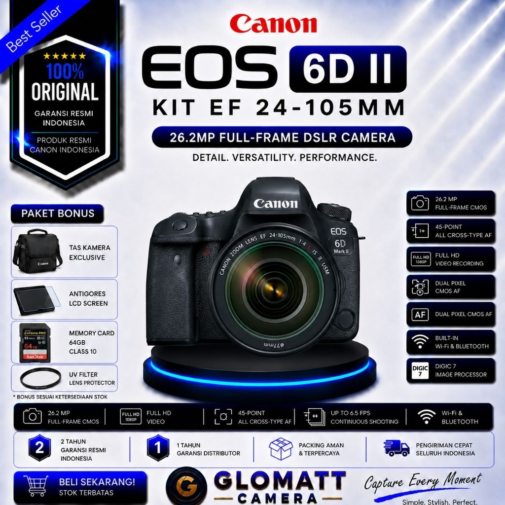 CANON EOS 6D II KIT EF 24-105MM / CANON 6D MARK II KIT EF 24-105MM
