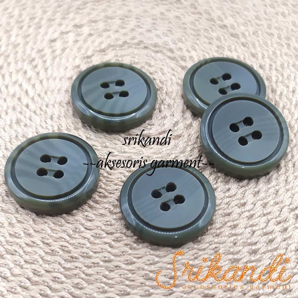 Kancing Blazer 15 mm / Kancing Kemeja Lubang 4 / Kancing Jas