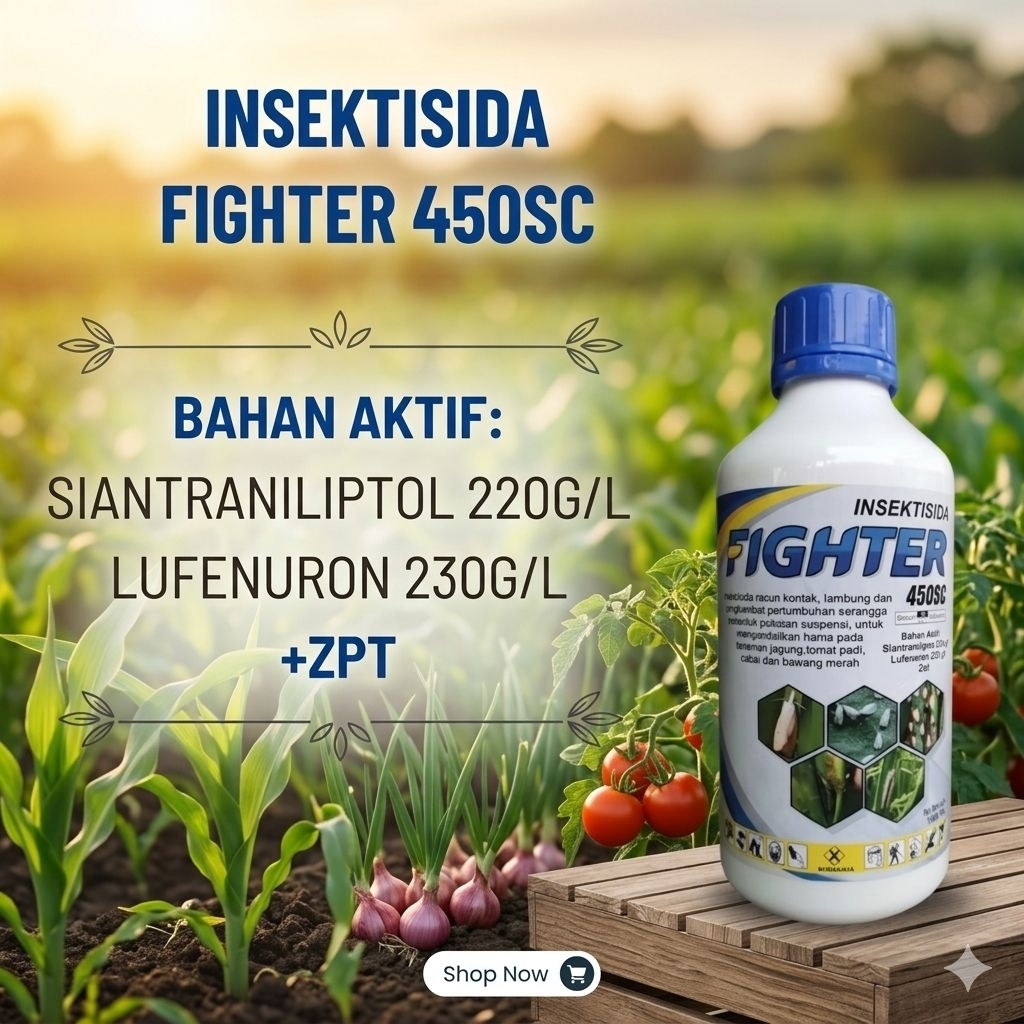 INSEKTISIDA FIGHTER 450SC, SIANTRANILIPTOL, LUFENURON