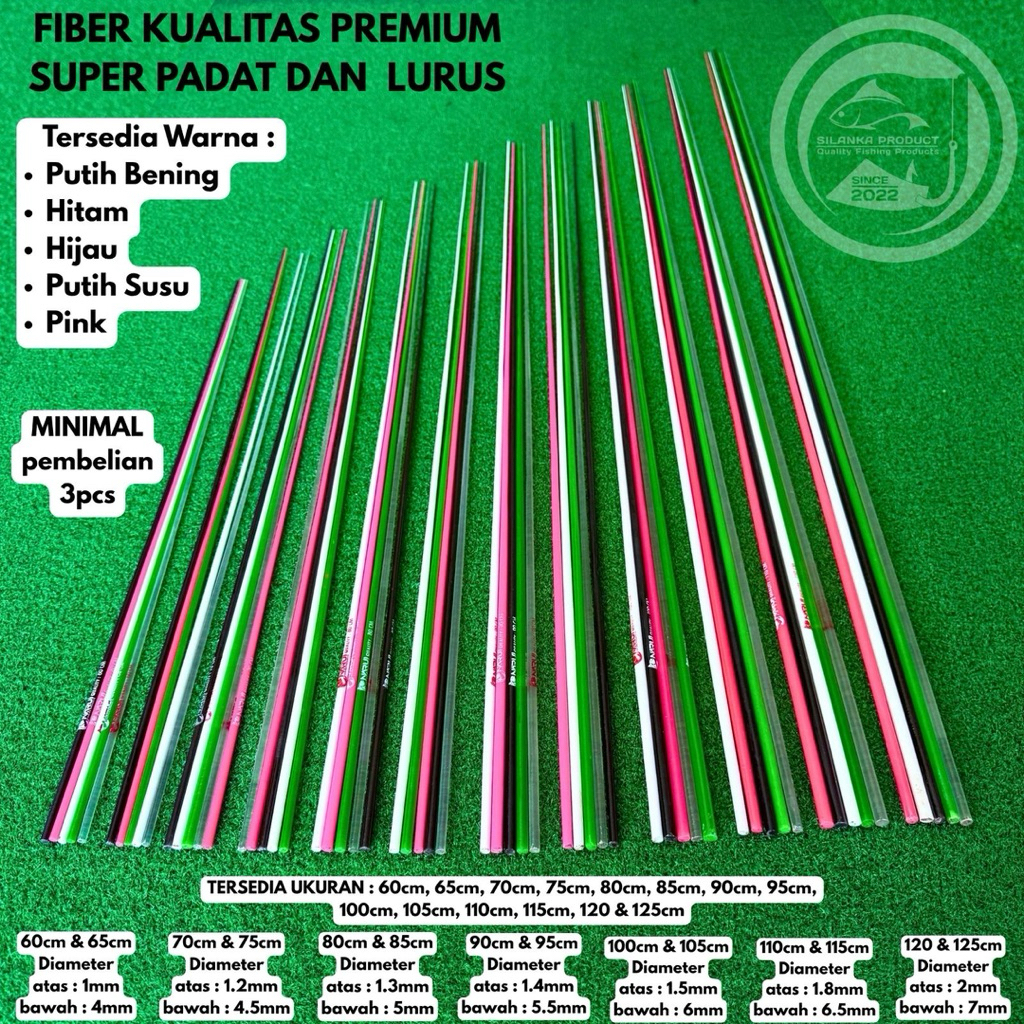 Stik fiber Joran Pancing/layang layang Super Lurus kaku Kualitas Premium
