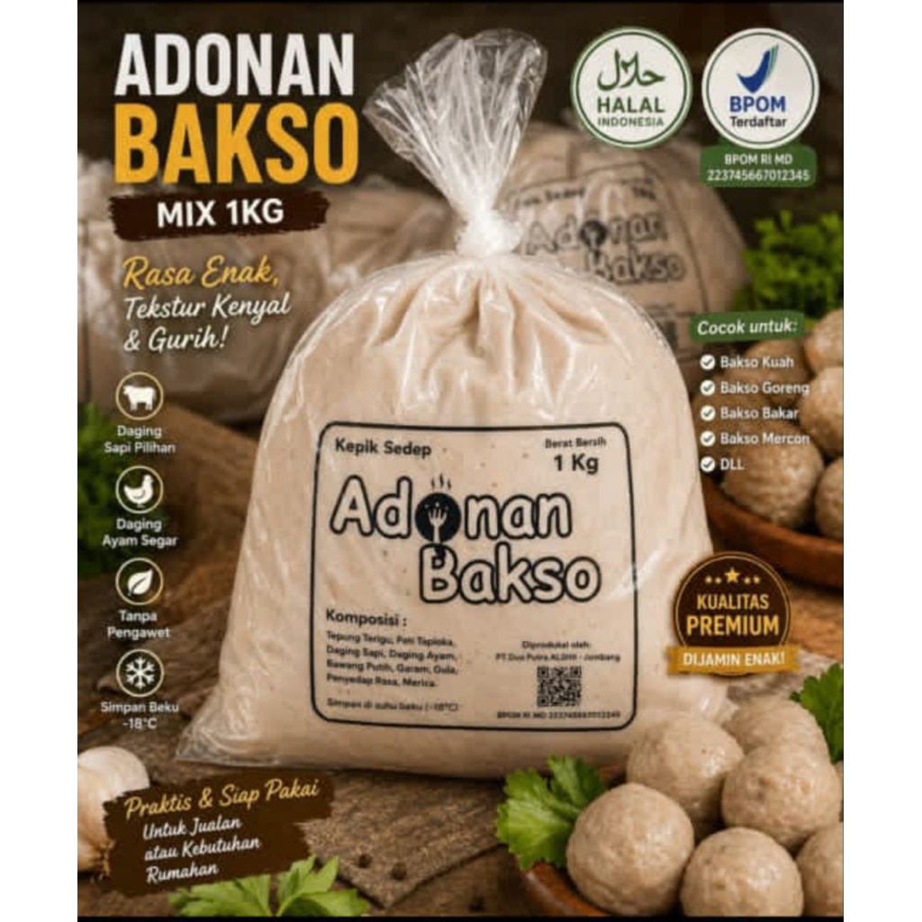 Adonan Bakso mix 1 kg