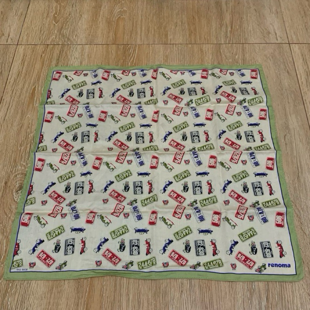 Saputangan Pria Renoma Motif Unique Katun Sangat Lembut Very Soft Cotton Import 45 cm x 45 cm