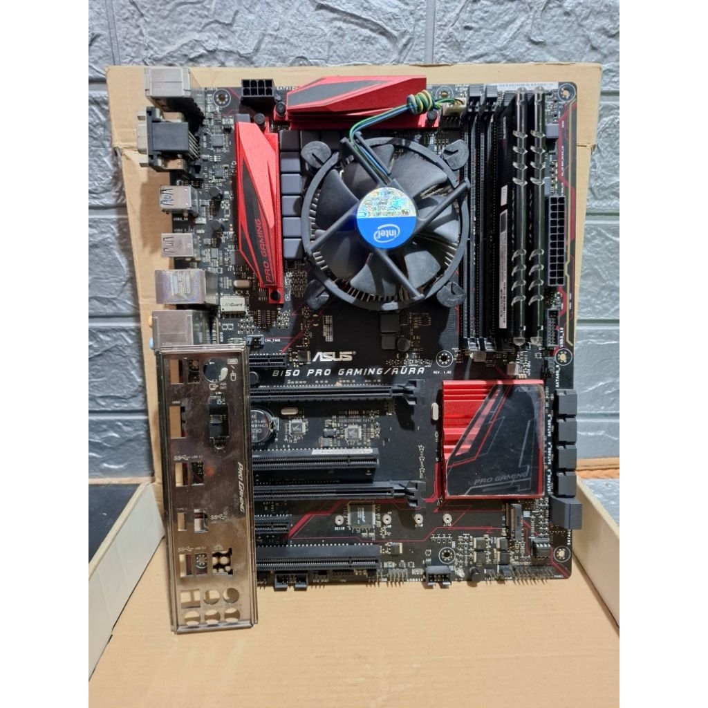 Motherboard Mobo Asus B150 Pro Gaming Processor i5 6400 Ram 8GB