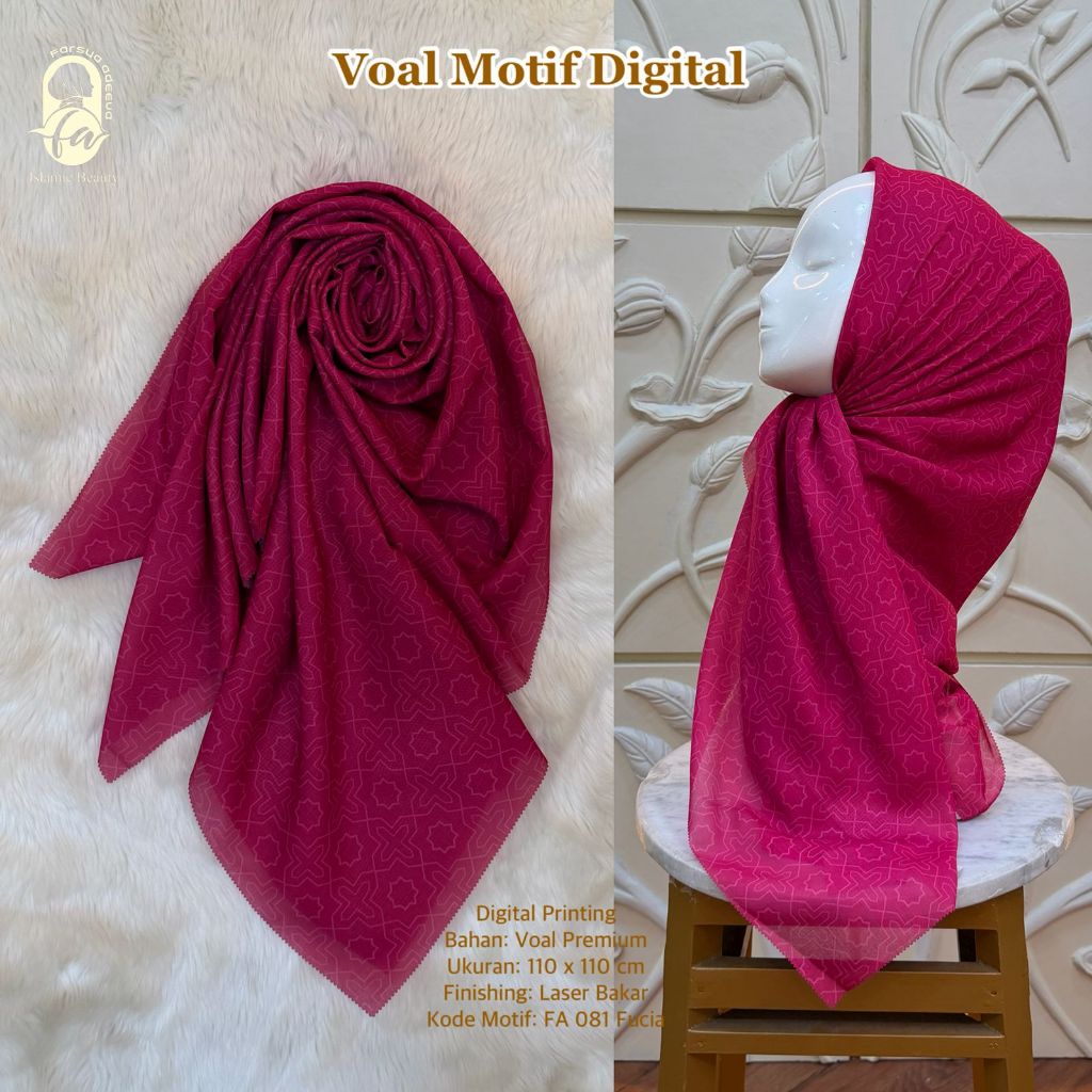 Farsya Adeeva - Voal Motif Digital LC FA 081