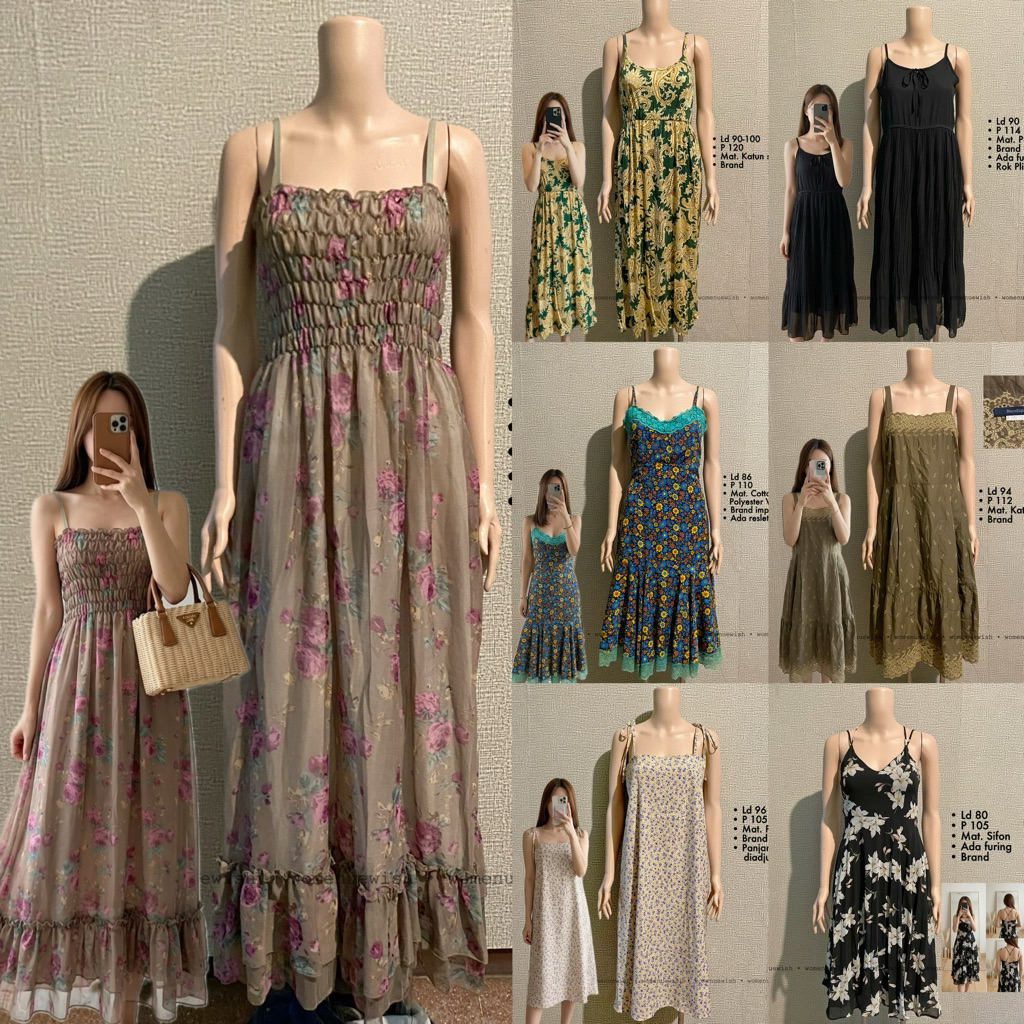Katalog Dress Tali Satu // Overall // Dress Tali Spaghetti