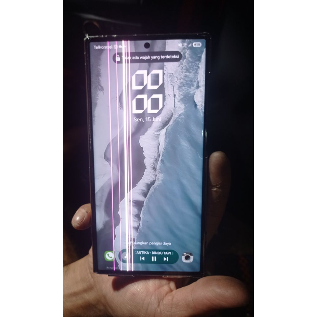 LCD SAMSUNG S23 ULTRA ORI COPOTAN MINUS GARIS