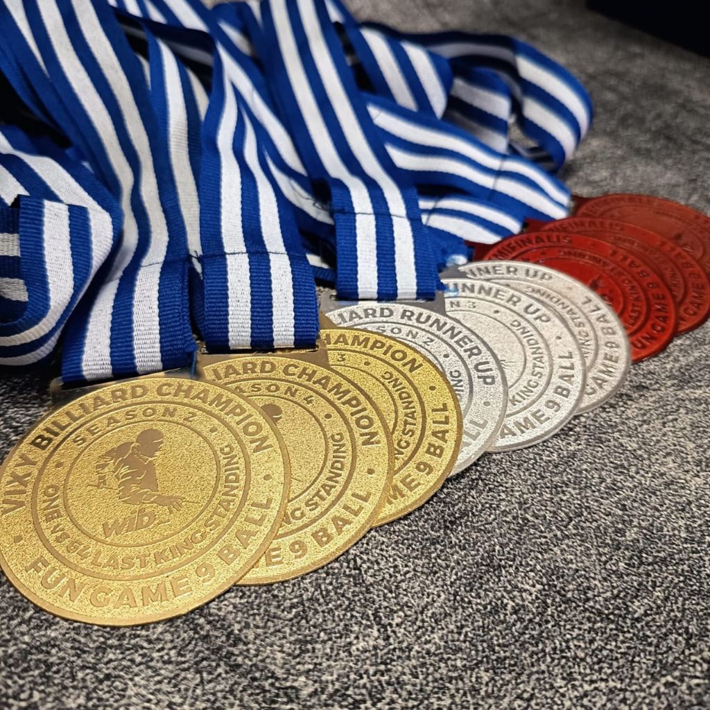 Medali Wisuda, Medali Run,Standar medali logam