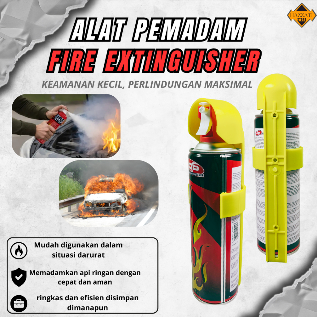 Fire Extinguisher Racun Pemadam Api Portable Mobil -Spray APAR Mobil Mini Praktis Aman Kendaraan 500