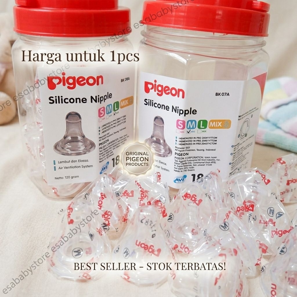 Nipple Dot Pigeon Ukuran Standar Slimneck Original