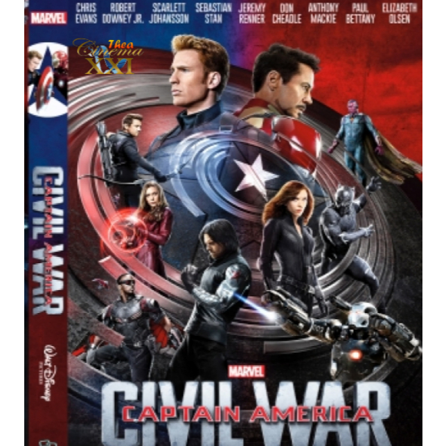 Kaset Film DVD Movie  Hollywood :  Captain America Civil War (2016)