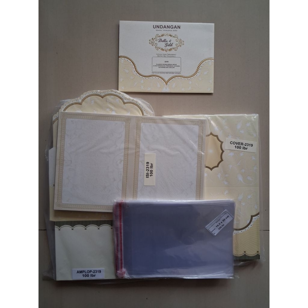 BLANKO ERBA 2319 KOSONGAN TERMASUK PLASTIK OPP ISI 100 LBR PENGGANTI 88134