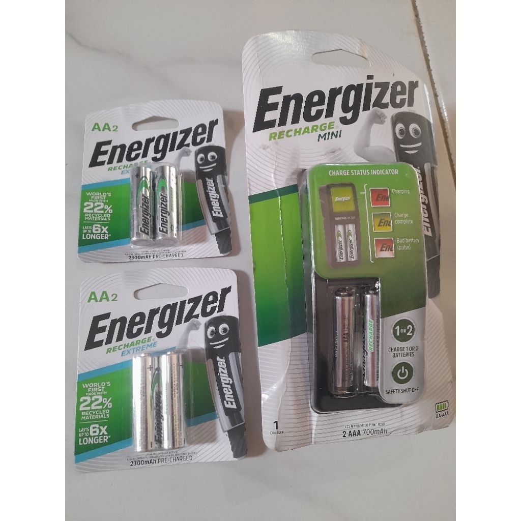 Baterai Energizer Recharge Baterai Cas