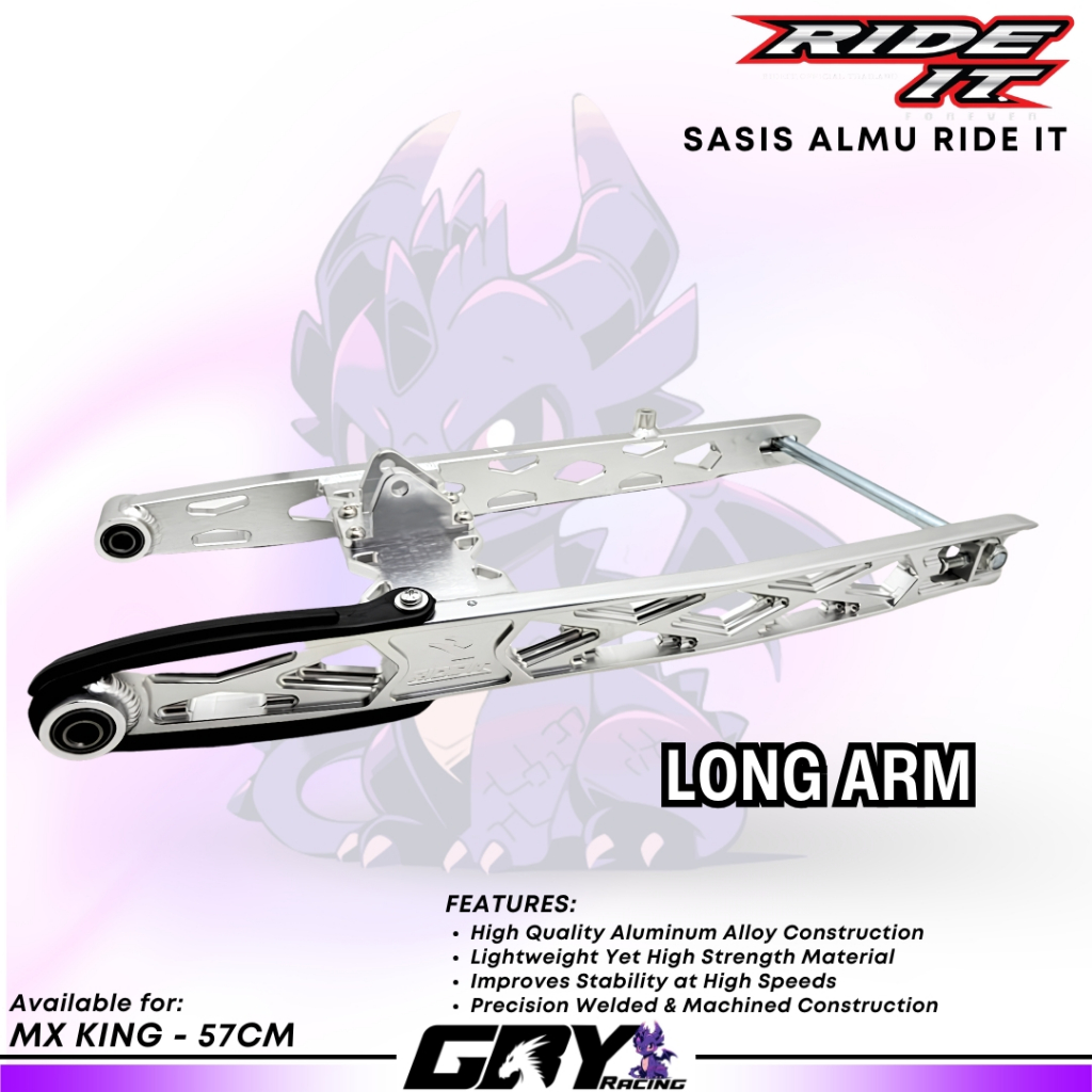 RIDE IT Swing Arm Long Arm Y15ZR 57CM - Sasis Almu Mx King 57 cm Original Ride It