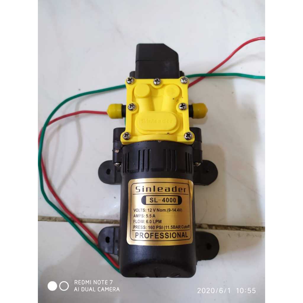 Dinamo Sprayer Pompa Elektrik DC Waterpump Steam Mini Sinleader 12 Volt