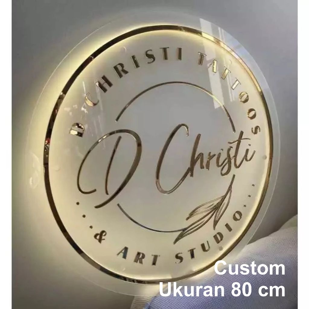 Custom Eksklusif Papan Nama Toko NYALA