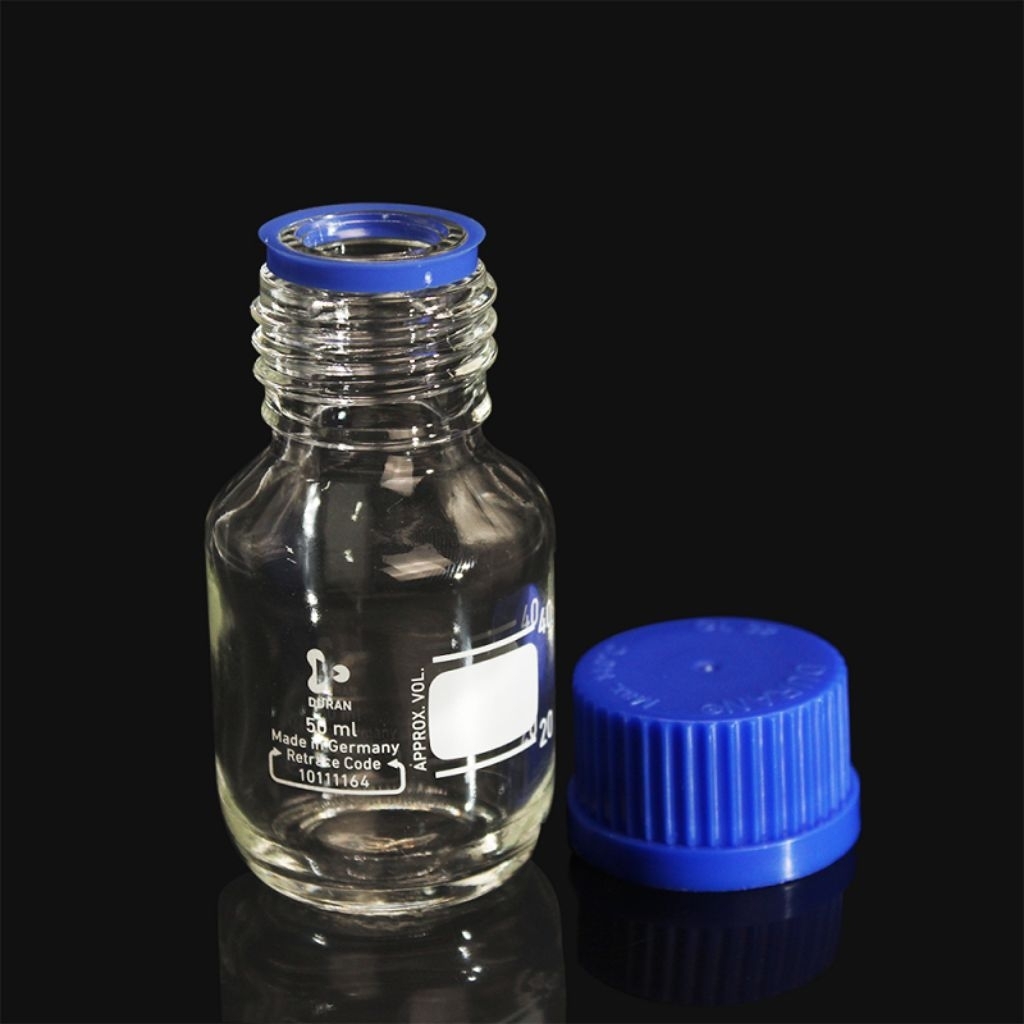 BOTOL LABORATORIUM DURAN 50 ML/Botol Schott Duran