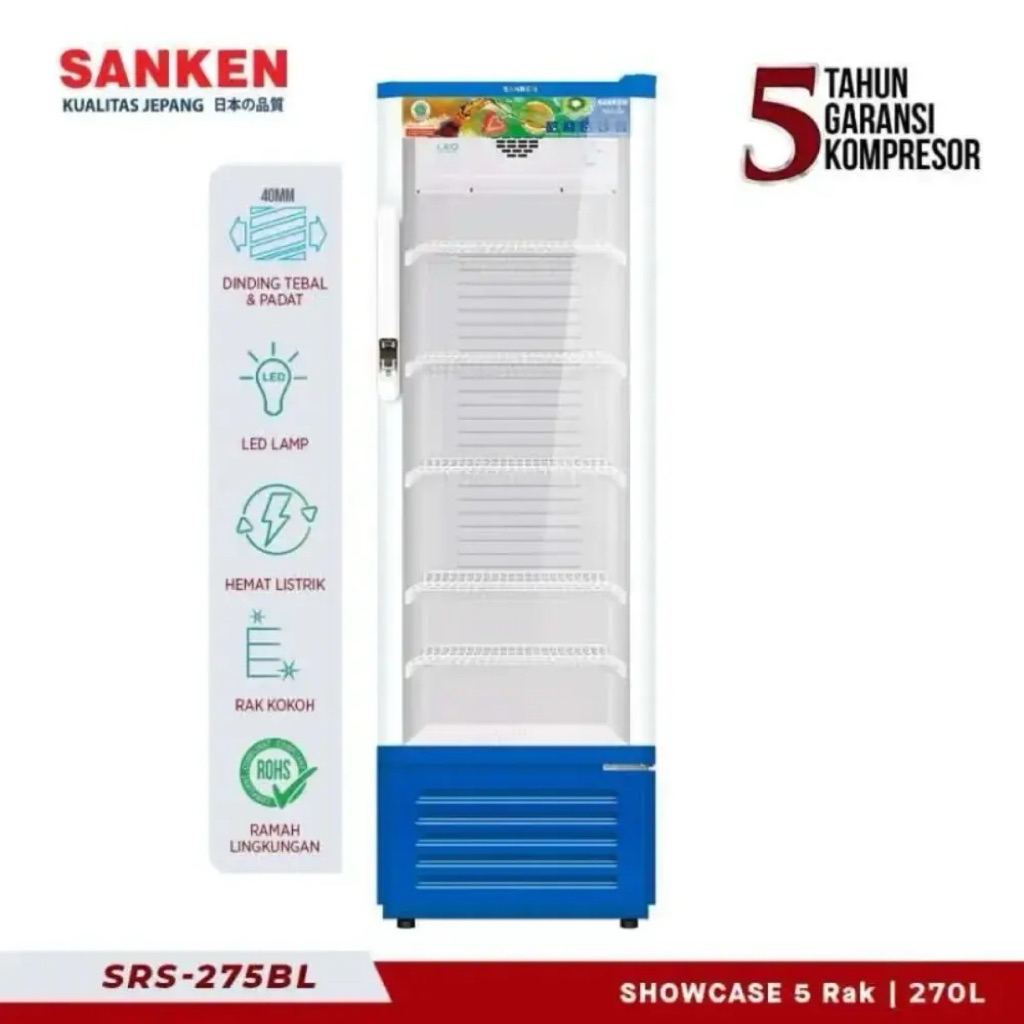 SANKEN - SHOWCASE 5 RAK 270L SRS-275