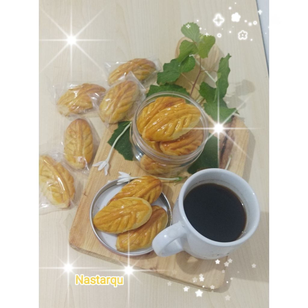 Kue Kering Nastar Premium Bentuk Daun Jumbo - NASTARQU (Harga per pcs)