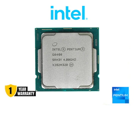 INTEL PENTIUM GOLD G6400 TRAY 4.0 GHz LGA 1200 GEN 10