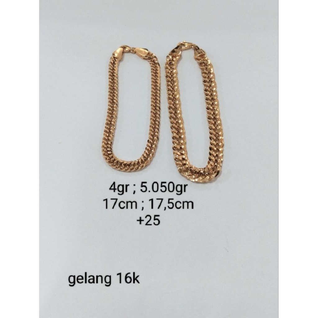 gelang emas 16 karat