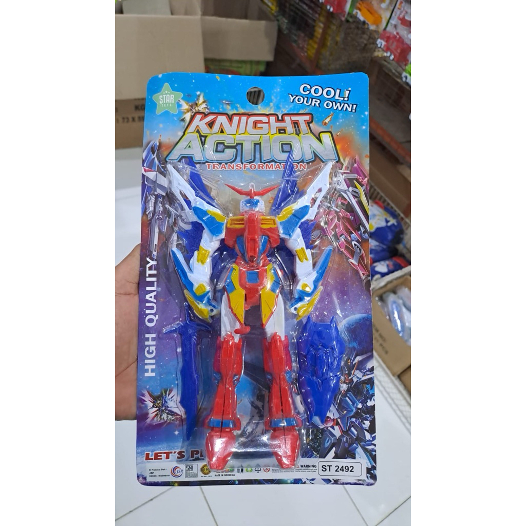 st2492 mainan robot anak transformen