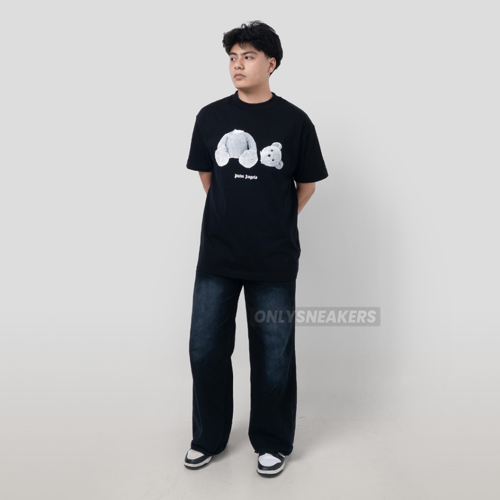 PALM ANGELS ICE KILL THE BEAR BLACK TEE