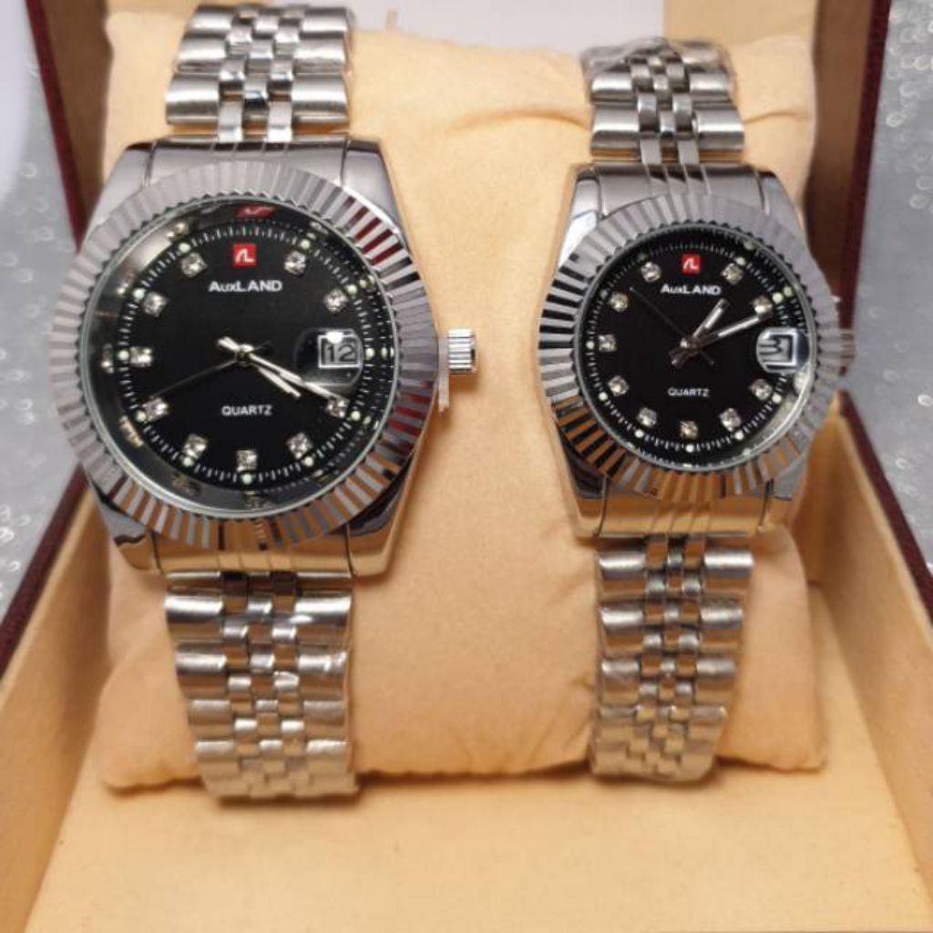 Jam Tangan Auxland Pria atau Wanita Rantai stainless steel Tampilan mewah Bisa COD
