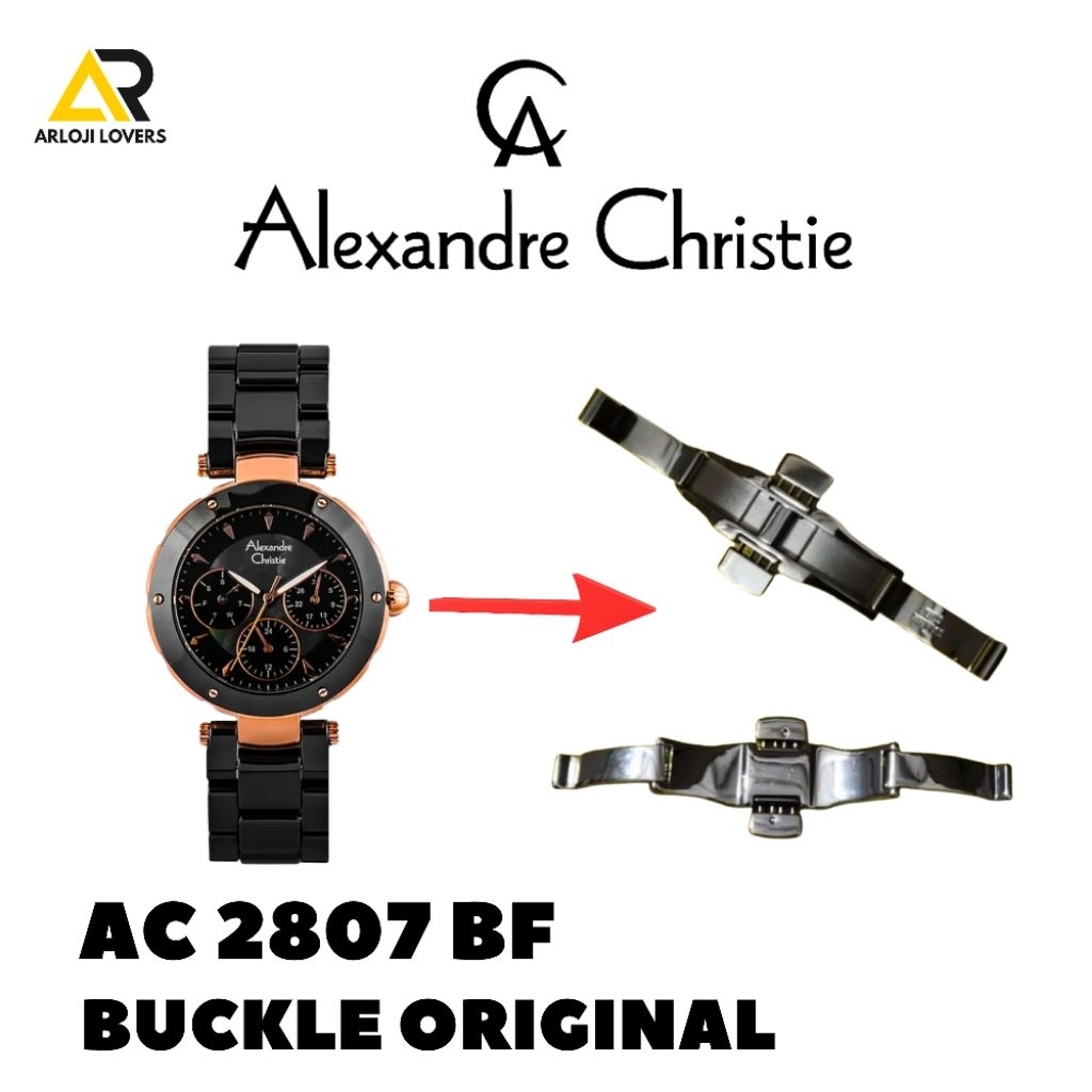 Pengait Jam Alexandre Christie AC2807BF Original