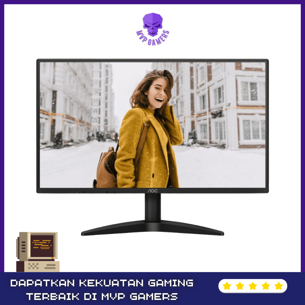AOC Monitor LED 27 Inch 27B36H IPS 100Hz 1ms Layar Komputer PC