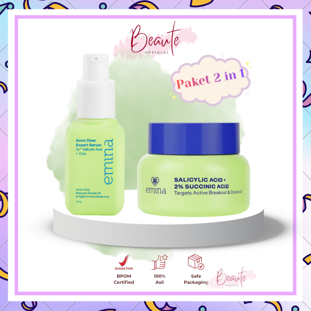 Emina Acne Clear Paket 2in1 Moisturizer + Serum