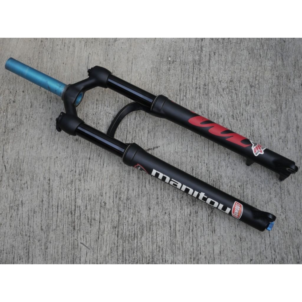 Fork Manitou Markhor Air lock rebound travel 100mm QR 27.5 29er ringan