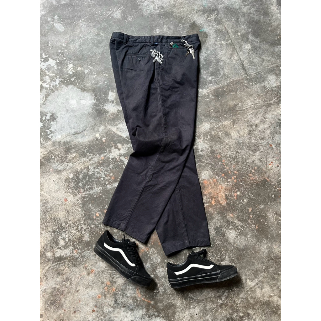 Dockers Black Wash Chino Pants Sz 36 Original Kode A262