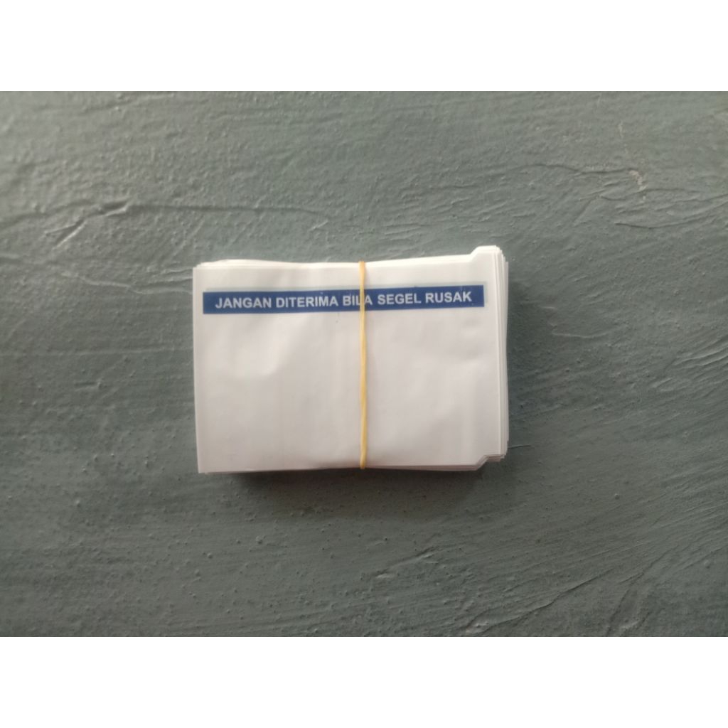 Segel RO polos warna putih list biru isi 1000 pcs/segel RO/segel galon 19ltr