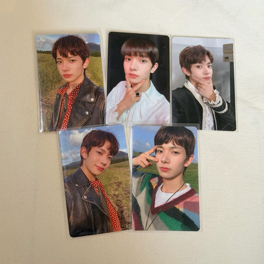 (ready) official pc bdo heeseung border day one hee dawn dusk photocard jaket akik pelangi rainbow h