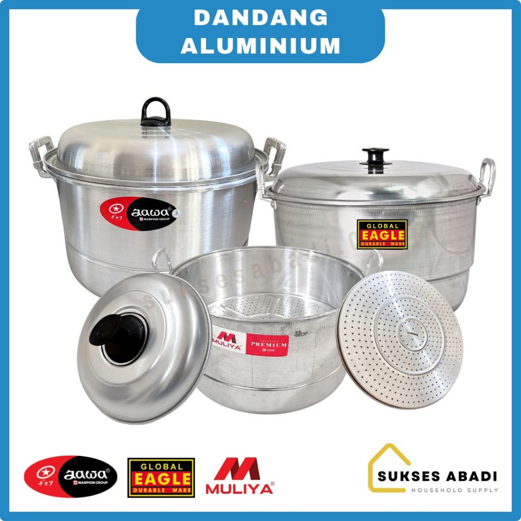 PANCI DANDANG KUKUS BESAR 36 40 45 50 55 60 CM ALUMINIUM GLOBAL EAGLE / PANCI SERBAGUNA JAWA MASPION