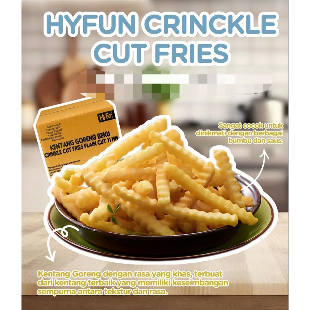 hyfun kentang crinkle 2 kg
