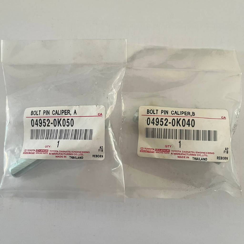 BAUT PIN KALIPER INNOVA REBORN ATAS BAWAH BOLT PIN CALIPER 04952-0K040 04952-0K050